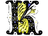 Decorative letter K